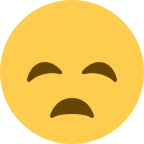 Emoji Cara decepcionada en Twitter / X