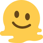 Emoji Cara derritiéndose en Twitter / X