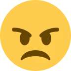 Emoji Cara enojada en Twitter / X