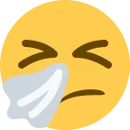 Emoji Cara estornudando en Twitter / X