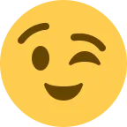 Emoji Cara guiñando el ojo en Twitter / X