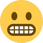 Grimacing Face emoji on Twitter / X