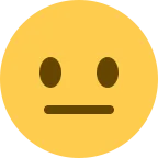 Emoji Cara neutral en Twitter / X