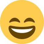 Smile emoji on Twitter / X