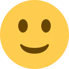 Emoji Cara sonriendo ligeramente en Twitter / X