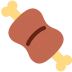 Meat on Bone emoji on Twitter / X