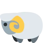 Ram emoji on Twitter / X