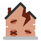 Emoji Casa abandonada en Twitter / X