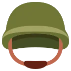 Emoji Casco militar en Twitter / X