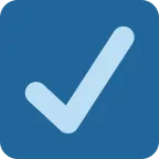 Check Box with Check emoji on Twitter / X