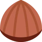 Chestnut emoji on Twitter / X