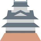 Emoji Castillo japonés en Twitter / X