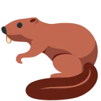 Emoji Castor en Twitter / X