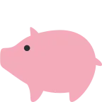 Pig emoji on Twitter / X