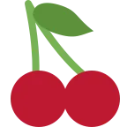 Cherries emoji on Twitter / X