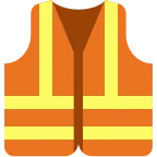 Emoji Chaleco de seguridad en Twitter / X