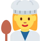 Emoji Chef mujer en Twitter / X
