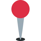 Round Pushpin emoji on Twitter / X