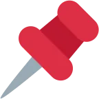 Pushpin emoji on Twitter / X