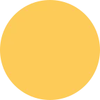 Emoji Círculo amarillo en Twitter / X