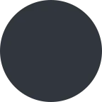 Black Circle emoji on Twitter / X