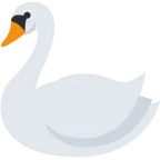 Emoji Cisne en Twitter / X