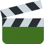 Clapper Board emoji on Twitter / X