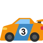 Racing Car emoji on Twitter / X