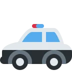 Police Car emoji on Twitter / X