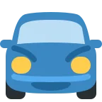 Emoji Coche próximo en Twitter / X