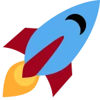 Rocket emoji on Twitter / X