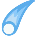 Emoji Cometa espacial en Twitter / X