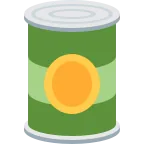 Emoji Comida enlatada en Twitter / X