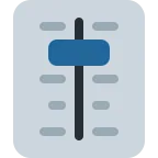 Level Slider emoji on Twitter / X