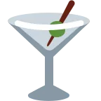 Emoji Copa de cóctel en Twitter / X