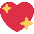 Emoji Corazón brillante en Twitter / X
