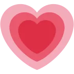 Emoji Corazón creciente en Twitter / X