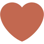 Brown Heart emoji on Twitter / X
