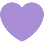 Purple Heart emoji on Twitter / X
