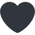 Emoji Corazón negro en Twitter / X