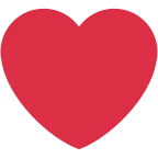 Red Heart emoji on Twitter / X