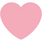 Emoji Corazón rosa en Twitter / X