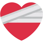 Emoji Corazón vendado en Twitter / X
