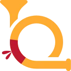 Postal Horn emoji on Twitter / X