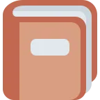 Emoji Cuaderno con tapa decorativa en Twitter / X