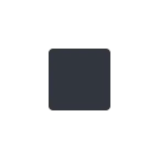 Black Small Square emoji on Twitter / X
