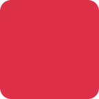 Emoji Cuadrado rojo en Twitter / X