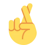 Emoji Dedos cruzados en Twitter / X