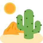 Emoji Desierto en Twitter / X