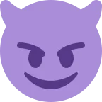 Devil emoji on Twitter / X